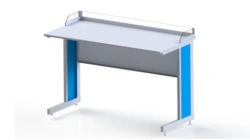 Modular Laboratory Student Desk with Edging and 42V Sockets SLUBa-F PF