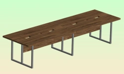 Conference Table with Metal Frame and Cable Management - Model PГБA.1004.29.00.00.000