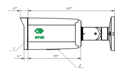 IP Camera with Infrared Illumination, Model VK-AT-3-12-31