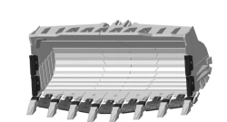 Super-Reinforced Rock Bucket 10.5m³ FLRX-80d-1150-goe-MA120