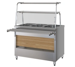 Hot Food Display Counter PMVE11-01 with Decorative Front Panel
