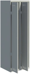 Two-Section Metal Clothing Wardrobe SHO-1