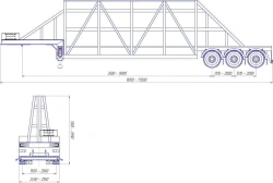 Panel Transport Semi-Trailer PП-2-3, Model PR3, Modification 92295-0000010-04