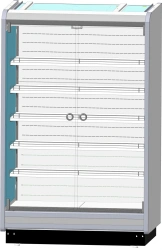 Universal Wall-Mounted Refrigerated Display Case Warsaw 210/94 VXSnp-1.25