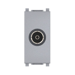 Hidden Antenna Socket FM Single F/F 1M Silver, Art. 74262.S