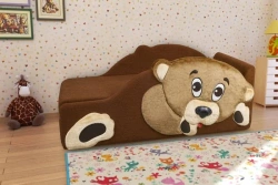 Transformable Children's Sofa Model #1 with Wooden Frame