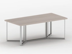 Conference Table with Metal Frame