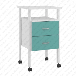 Metal Frame Cabinet with Niche and 2 Drawers TM.06.01