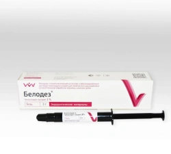 Dental Fixative Material Based on Stabilized Sodium Hypochlorite Solution for Root Canal Treatment - Belodez