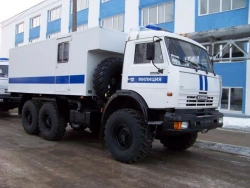 Mobile Police Station Based on KAMAZ-5350-D5 Chassis Type 4761