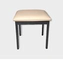 Square Stool with Metal Frame and Comfortable Seating