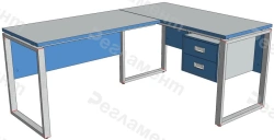 Corner Table MK V3 900-2500x900-2500x650-950mm (WxDxH)