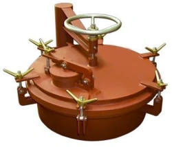 Steel Hatch for Cargo Tank with Butterfly Fasteners, 650x1150