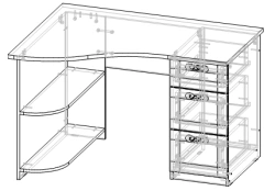 Computer Desk for Children - "Marseille" Series