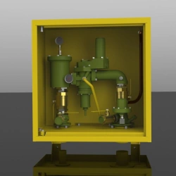 Gas Reduction Station Cabinet (GRPS) with One Reduction Line SHBDG 12/3-2500 based on RDK-KASPI-12/3-2500