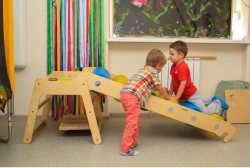 Rehabilitation Slide with Large Soft Rollers