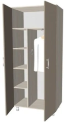 Medical Two-Door Clothing Cabinet KCSHm 2-05