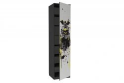 Modern Type 1 LD.520030.000 PV Single Door Cabinet (Black)