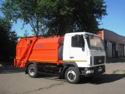Rear-Loading Garbage Truck KO-456-16 on MAZ-4371C0 Chassis