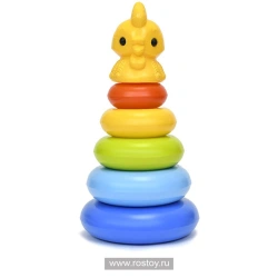 Petya the Rooster Stacking Rings Toy - 5 Rings