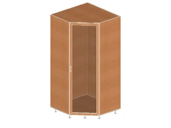 Corner Display Shelf with Glass, Art. Sh.04.09