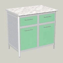 Two-Door Cabinet with Two Drawers LTD-6