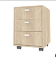 Mobile cabinet for industrial premises TPP, marked "MS Furniture