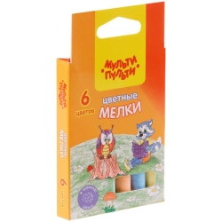 Multi-Pulti Colored Chalks "Raccoon on the Forest Edge", 6 Colors