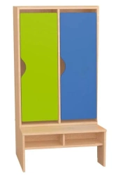Children's Sectional Cabinet with Bench