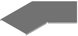 45-Degree Horizontal Corner Cover for Self-Supporting Cable Tray KLY 000 U45