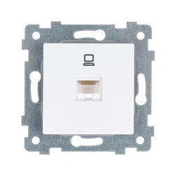 Low Voltage Socket Mechanism for Concealed Installation "AXIOMA" RK1-458, White
