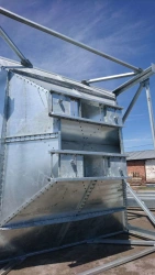 Manual Lever Gate Valves Pair ZP-400x400 for Bunkers