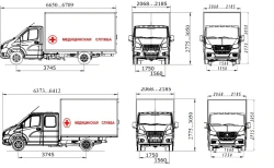 Medical Complex 2250JJ based on GAZelle NEXT chassis