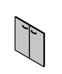 Low MDF Doors - "Work" Furniture Set