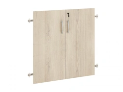 Alpha 64 Lockable Two-Section MDF Office Furniture Doors