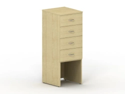 Reader Form Storage Cabinet with 4 Drawers