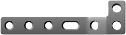 L-Shaped Support Plate for Bone Fracture Fixation (3-10 Holes, Length 71-183 mm, Left/Right)