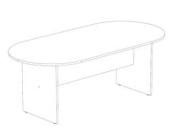Conference Table made of Laminated Particleboard