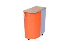 Kitchen Corner Unit KS-01 Left Radius (Open/Closed)