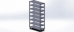 Mobile Metal Rack for Storage Solutions