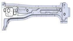Left Rear Side Frame Support A9606362010