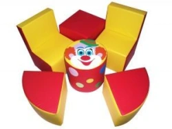 Colorful Clown Soft Furniture Set for Kids