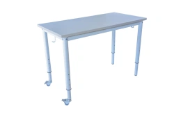 Adjustable Height Laboratory Table for Two Students