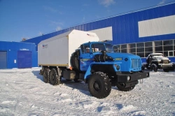 Explosives Transport Vehicle UZST Model UZST01 586В-07 on Ural Chassis