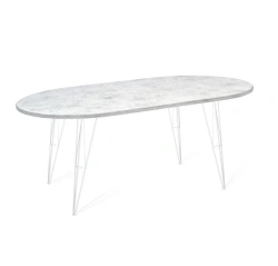 Oval MDF Dining Table Sheffilton SHT-TU10/140-80