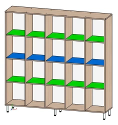 Kids Potty Storage Cabinet, Art. SShkD Pots-01