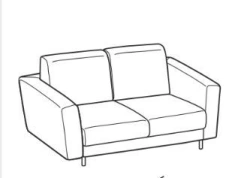 Wooden Sofa with Sturdy Frame for Comfortable Seating