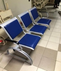 Semi-soft sectional chair for multiple seating