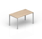 Office Desk with Metal Supports