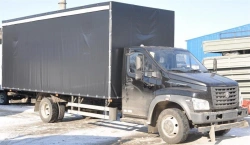 Heavy-Duty Diesel Truck with Platform 47122S on GAZ Chassis
